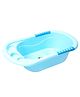 Oskart jumbo baby bath tub, providing hassle-free bathing from newborn to toddler stages anti-slip surface and ergonomic design (Blue) (Only Tub)