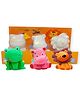 Oskart Whimsical Animal Coloring Toys for Kids, Colors Set for Kids, Return Gift for Kids, Gift for Kids Girl, Toys for Kids Unleash Creativity Diy Kit for Kids (Pack of 3 Animals) - Orange
