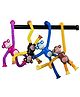 Oskart Monkey Popup Tube, Popup Pipes, Toys for Kids 3 Years, Baby Toys, Indoor Game for Kids, Party Games, Return Gift, Birthday Gift, Children's Toys (Assorted Color)
