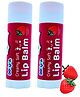 Docura Creamy Soft Lip Balm | Strawberry Lip Balm - 5 g (Pack of 2)