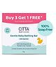 CITTA Gentle Baby Bathing Bar For Soft Skin-100% Soap Free-pH 5.5-Avocado & Almond Oil-Prevents Dryness-75g - Pack of 4