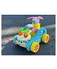 MUREN Wooden Pull along Car toy with Drums 1+ years, Wooden new children's trolley animal shape, baby toddler drag rope toy- Random Design