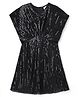 Kookie Kids Knit Sleeveless Party Dress With Sequin Detailing - Black