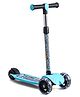 3 Wheel Foldable Kids Scooter With Led Lights And 4 Level Adjustable Handle Bar - Light Blue