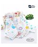 Ortis baby napkin Printed Color Square Scarf (pack of 5) (Print&Color May Vary)