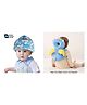 Ortis Baby safety Combo of Baby Helmet and Baby Head Protector Cushion Backpack (Color And Design May Vary)
