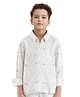 Rare Ones Viscose Full Sleeves Abstract Printed Shacket - White