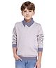 Rare Ones Cotton Full Sleeves Solid Pullover - Melange Grey