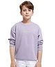 Rare Ones Cotton Full Sleeves Brand Name Text Printed Sweatshirt - Dusky Purple
