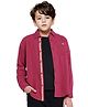 Rare Ones Cotton Full Sleeves Solid Shirt - Maroon