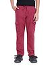 Rare Ones Cotton Solid Trousers - Maroon