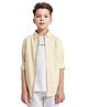 Rare Ones Full Sleeves Solid Shirt - Pastel Yellow