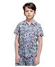 Rare Ones Cotton Half Sleeves Tapes Printed Shirt - Light Brown