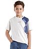Rare Ones Cotton Half Sleeves Abstract Printed Tee - Light Grey