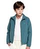 Rare Ones Full Sleeves Brand Name Patch Detailed Zipper Jacket - Green