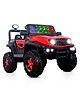Kidsmate Power Ride Battery Operated Baby Car Jeep for Kids | Remote Control Car with RGB Lights, Music & 12V Rechargeable Battery - Red