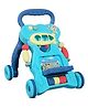 Kidsmate Baby Activity Walker | Push Walker for Babies 6-18 Months | Foldable Musical Baby Walker with Toy Bar - Blue