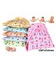 MOM CARE Cloth Padded Nappies for Newborn Extra Soft Pack of 6 0-6 m Multicolor