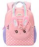 SCHOOLISH Cute 3D Rabbit Design Backpack for Kids with Detachable Front Pocket That Converts to Side Bag with Strap - Perfect Accessory for School & Travel for Kids- PACK OF 1 - COLOR MAY VARY - Height 10 Inches