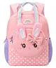 SCHOOLISH Cute 3D Rabbit Design Backpack for Kids with Detachable Front Pocket That Converts to Side Bag with Strap - Perfect Accessory for School & Travel for Kids- PACK OF 1 - COLOR MAY VARY - Height 10 Inches