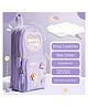 SCHOOLISH Kawaii Pencil Case 3 Compartment Cute Pencil Case Aesthetic Pencil Case, Large Capacity Pen Pencil Pouch Multifunctional Stationery Organizer for School, Office- PACK OF 1- COLOR LAVENDER