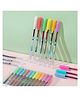 SCHOOLISH Coloring Fluorescent/glliter Pens for Writing - Glliter Pen Set of 12 Pcs + Rainbow Color Pen Set of 12 Pcs Suitable for Sketching Painting Drawing- Pack of 1- Color May Vary
