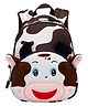SCHOOLISH Cow Print Bag for Pre-Schoolers Kids, Water Resistant Mini Lightweight Backpack for Kids, Small Size Bag for Play School & Nursery Kids, Picnic Bag, Travel- PACK OF 1- COLOR MAY VARY - Height  10 Inches