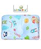 LittleBoo Premium Memory Foam Head Shaping Pillow Animal Print - Blue