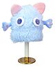 Little Surprise Box Woollen Blend Furry Monster Designed & Applique Detailed Beanie Cap - Blue-  Diameter- 38cms