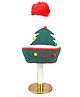 Little Surprise Box Woollen Blend Tree Designed Knitted Beanie Cap - White & Green-  Diameter 32cms