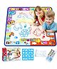 Kidology 2-in-1 Water Doodle Mat  No-Mess Educational Drawing & Painting Toy for Kids (BLUE)