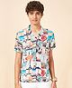 Coolsters by Pantaloons Rayon Half Sleeves Eiffle Tower Printed Shirt - Multi Colour