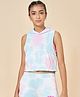 Coolsters by Pantaloons Cotton Sleeveless Tie Dye Hooded Top - Multi Colour