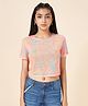 Coolsters by Pantaloons Half Sleeves Floral Printed Top - Orange