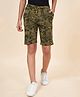 Coolsters by Pantaloons Cotton House & Trees Printed Shorts - Olive Green