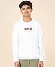 Coolsters by Pantaloons Cotton Full Sleeves Gonna Skate Text Printed Sweatshirt - White