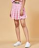 Coolsters by Pantaloons Cotton Checked Skirt - Pink