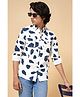 Coolsters by Pantaloons Cotton Full Sleeves Abstract Printed Shirt - White