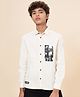 Coolsters by Pantaloons Blended Full Sleeves Abstract Printed Shirt - Off White