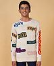 Coolsters by Pantaloons Full Sleeves Freestyle Text Designed Sweater - Off White