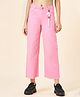 Coolsters by Pantaloons Cotton Solid Jeans With Heart Designed Key Chain - Pink