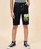 Coolsters by Pantaloons Cotton Freestyle Text Printed Shorts - Black