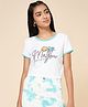 Coolsters by Pantaloons Cotton Half Sleeves Malibu Text Printed Tee - White