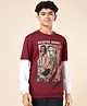 Coolsters by Pantaloons Full Sleeves Typography Printed Hooded Sweatshirt - Red