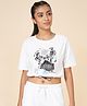 Coolsters by Pantaloons Cotton Half Sleeves Greek Sculptors & Monument Printed Tee - White