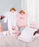Kookie Kids Interlock Knit Clothing Gift Set With Heart Print - White