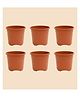 UGAOO UV Treated Large Plant Pots for Big Size Plants (14 inch Brown/Terracotta Color Set of 3 Large Planters)