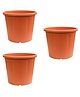 UGAOO UV Treated Large Plant Pots for Big Size Plants (20 inch Brown/Terracotta Color Set of 3 Large Planters)