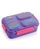 SmartMeal 3 Partition Stainless Steel Insulated Tiffin for Kids & Adults with Spoon 600 ml - Purple.