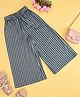 Akkriti by Pantaloons Cotton Flax Foil Striped Palazzo - Blue